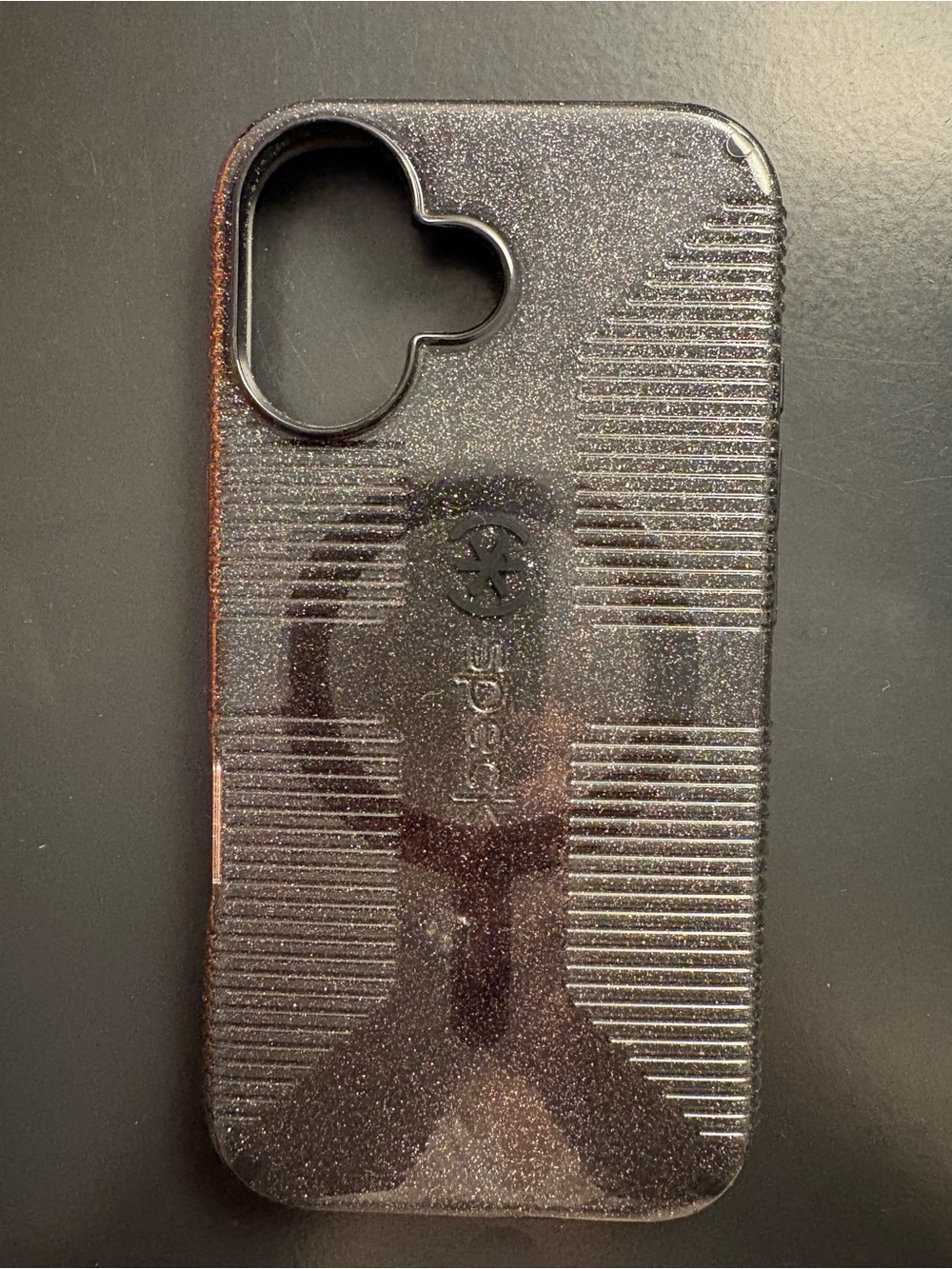 Speck Black Glitter Protective iPhone 16 Case